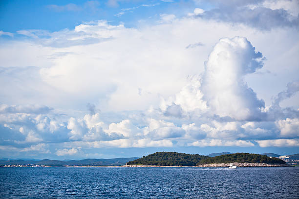 istock Scenic Clouds in the Croatian Sea Landscape 513184329