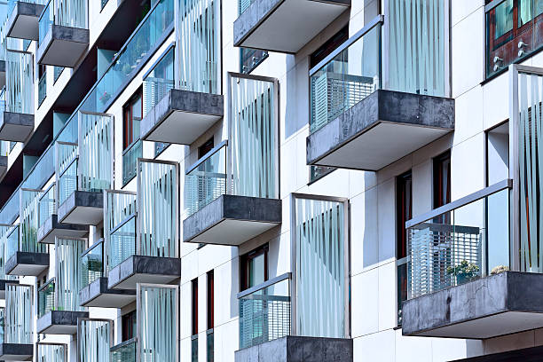 istock Rows of balconies in a apartment building 513184793