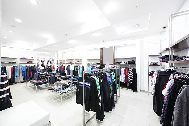istock brand new interior of cloth store 513184913