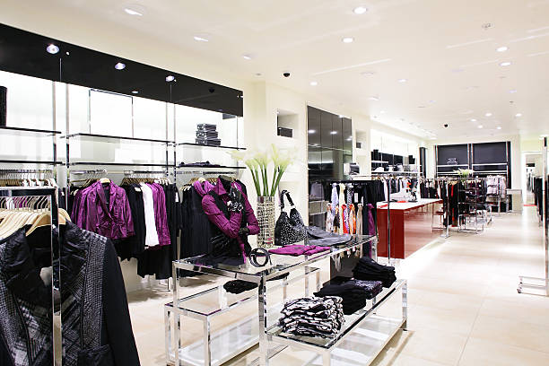 istock brand new interior of cloth store 513185417