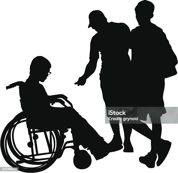 Wheelchair User Stock Illustration - Download Image Now - Adult, Care, Cut Out
