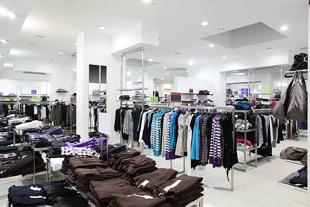 istock brand new interior of cloth store 513185619
