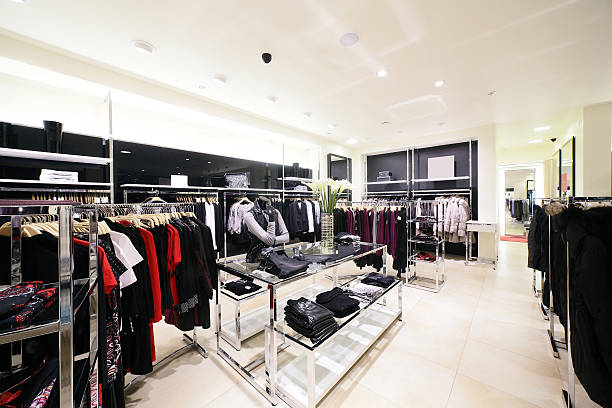 istock brand new interior of cloth store 513185723