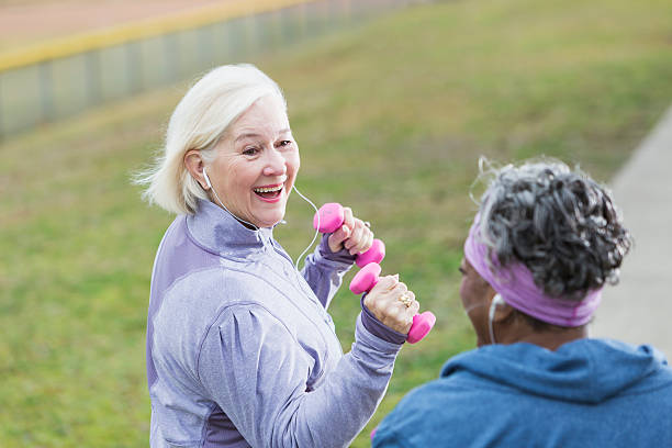 istock Senior women exercising 513206169