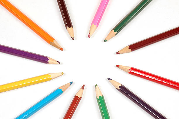 istock colorful wooden pencils in circle 513211127