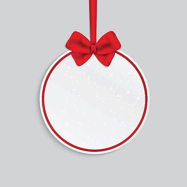 istock Paper card with tied bow on the top. 513222960