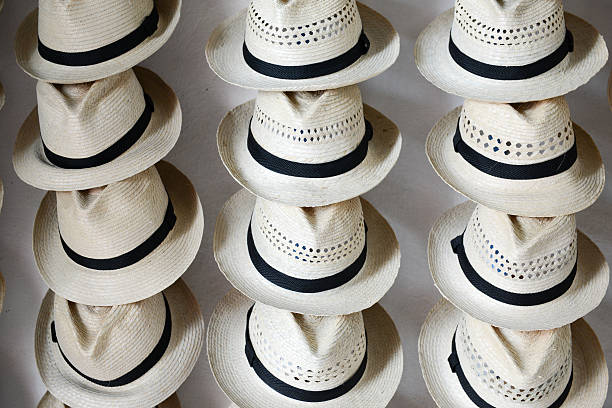 istock Straw hats on a shop at Trinidad 513222984