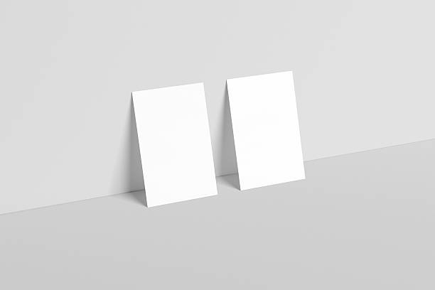 istock Blank Business Cards mockup isolated on white. 513224346