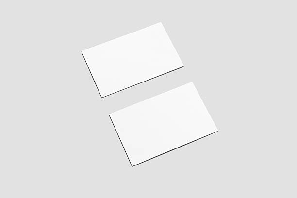 istock Blank Business Cards mockup isolated on white. 513224372