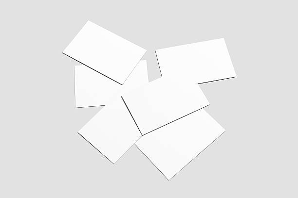 istock Blank Business Cards mockup isolated on white. 513224380