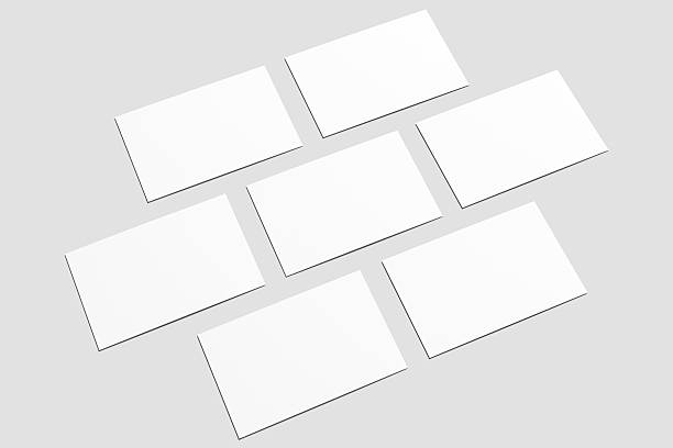 istock Blank Business Cards mockup isolated on white. 513224398