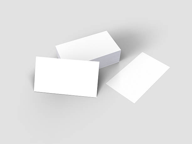 istock Blank Business Cards mockup isolated on white. 513224426