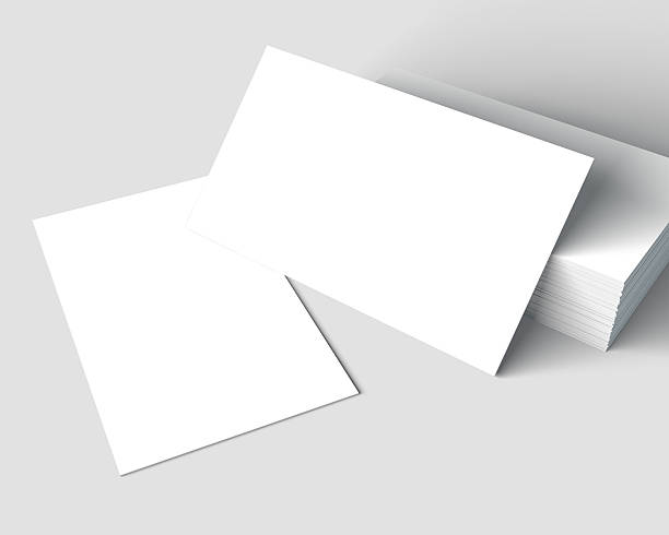 istock Blank Business Cards mockup isolated on white. 513224460