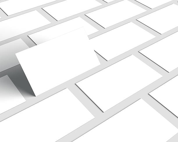 istock Blank Business Cards mockup isolated on white. 513224468