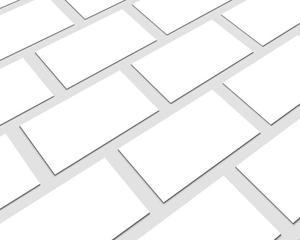 istock Blank Business Cards mockup isolated on white. 513224474