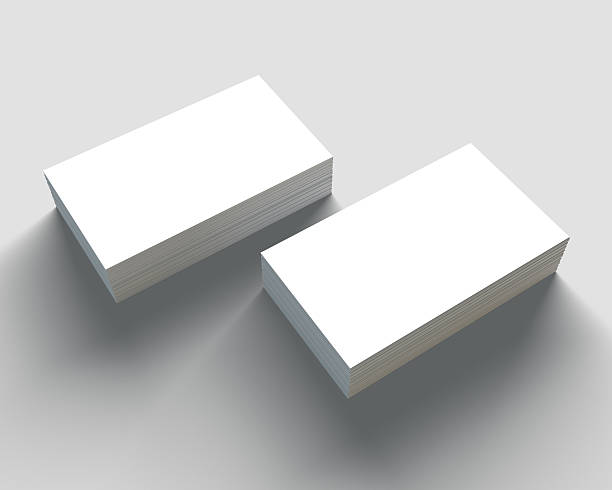 istock Blank Business Cards mockup isolated on white. 513224494