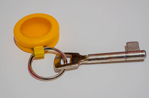 istock The key fob with a yellow 513226118
