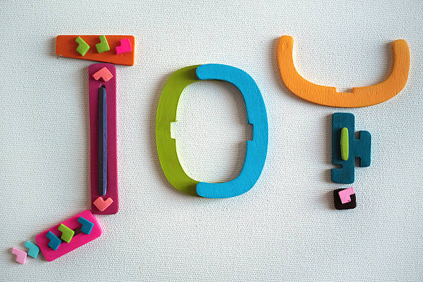 istock Joy Word Written By Using Colourful Pieces Of Wood Isolated 513226640