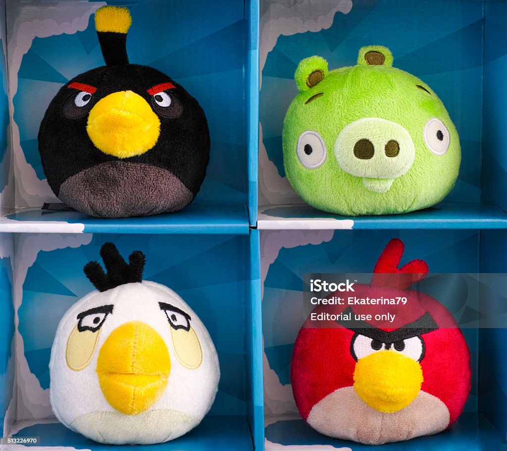 Angry Birds Collectible Plush 4 Pack Stock Photo - Download Image Now -  Pig, Animal, Bird - iStock
