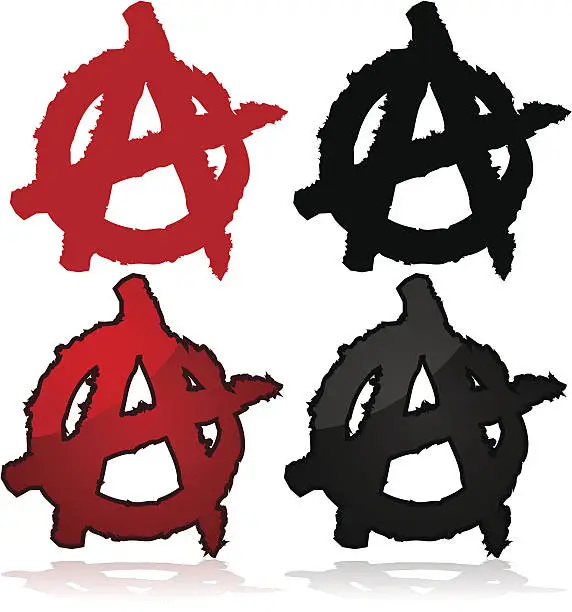 Vector illustration of Anarchy symbol