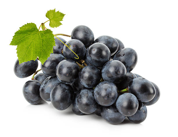 istock Ripe grapes isolated on the white background 513228445