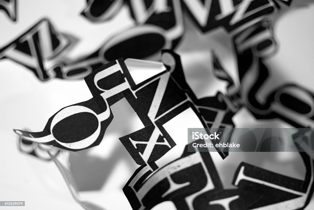 Experimental Typography Abstract of typography Abstract Stock Photo