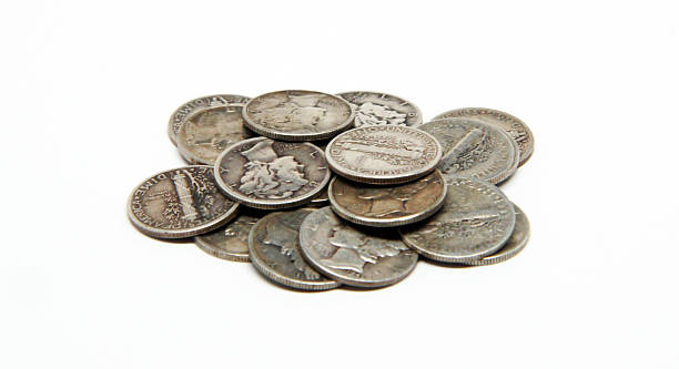 Pile of Mercury Dimes