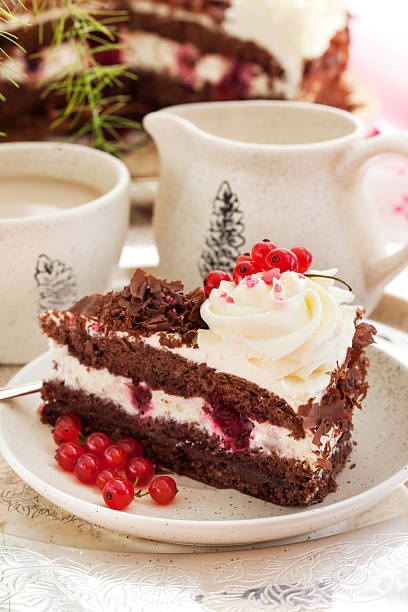 istock Piece of fresh homemade Black Forest cake 513229917