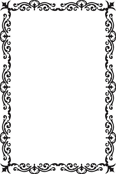 Classical nice frame Classical nice frame on white jewish ornaments pictures stock illustrations
