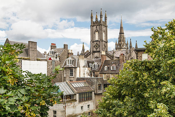Aberdeen city centre Aberdeen view aberdeen scotland stock pictures, royalty-free photos & images