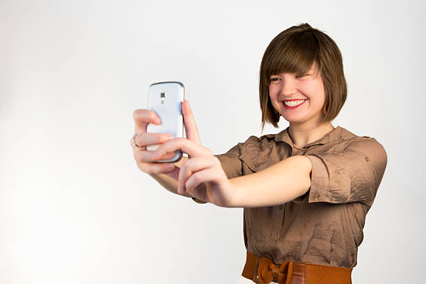 Selfie stock photo