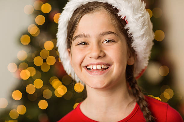 istock Festive little girl smiling at camera 513232739