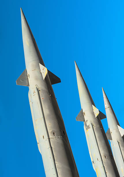 istock Antiaircraft rockets of a surface-to-air missile system 513233263