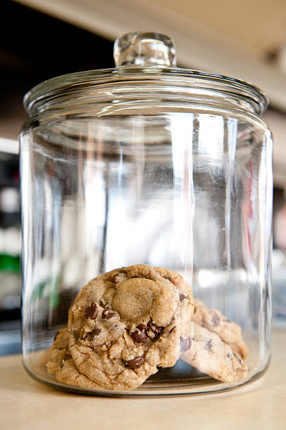 Cookies in a Jar stock photo