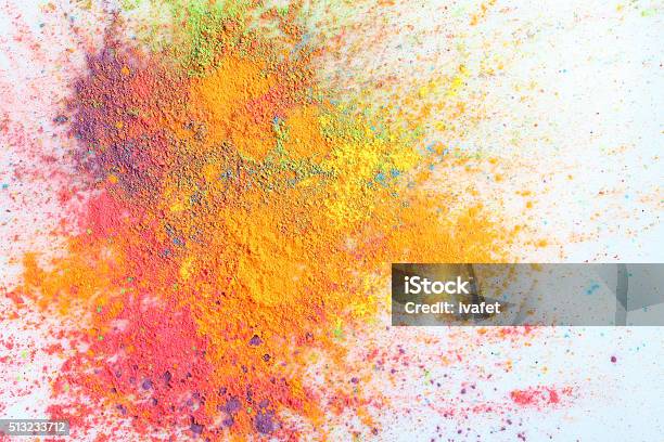 Indian Holi Festival Colours Stock Photo - Download Image Now - Holi, Backgrounds, Abstract