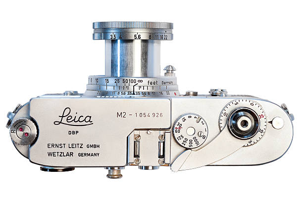 Leica classic, vintage 35 mm M2 range finder film camera stock photo