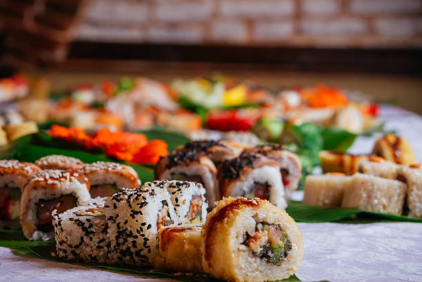 istock Close-up of Big Sushi Maki Set 513237072