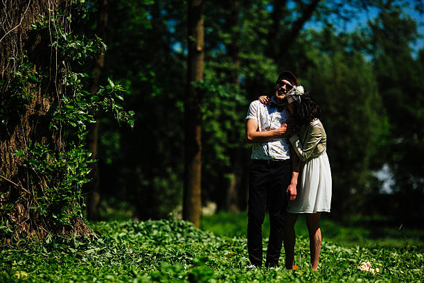 istock beautiful couple in park 513240920