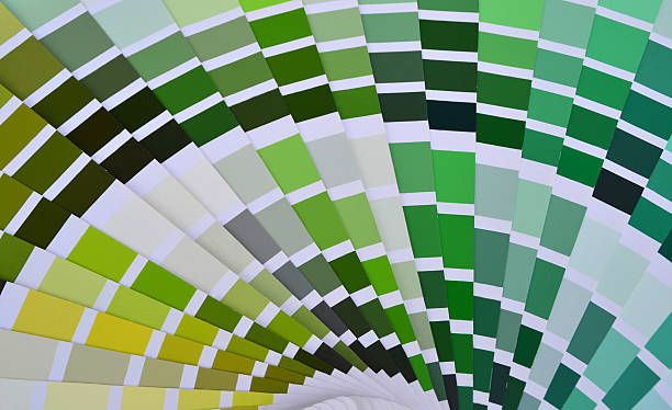 istock Close up of a pantone color catalog 513242584