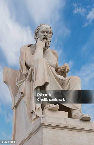 Greek Philosopher Aristoteles Sculpture Stock Photo - Download Image Now - Aristotle, Statue, Philosopher