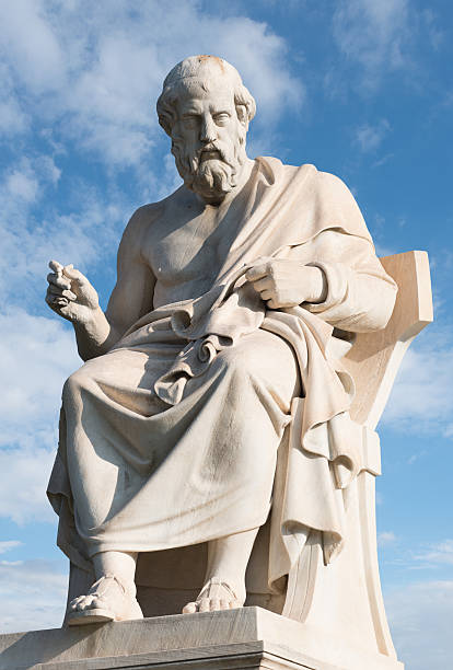 Plato,ancient greek philosopher stock photo