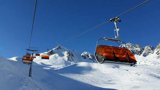 Ski chairlift at Ischgl