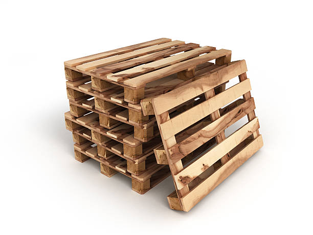 istock Stack of three wooden pallets One pallet near 513251146