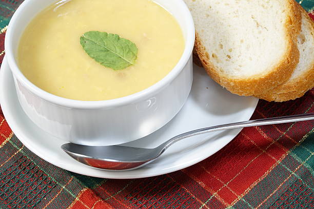 istock bowl of soup and bread 513251619