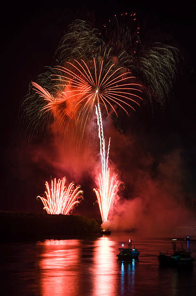 istock Colorful fireworks. Fireworks are a class of explosive pyrotechn 513253661