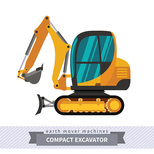экскаватор для земляных работ операций - bulldozer dozer construction equipment construction machinery stock illustrations