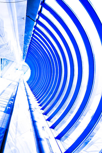 istock Glass corridor in office 513270047