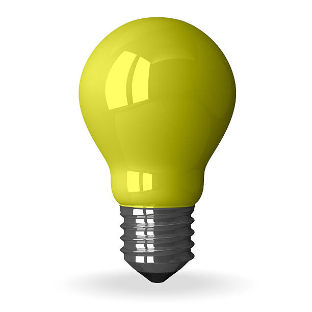 istock Yellow tungsten light bulb standing 513271135