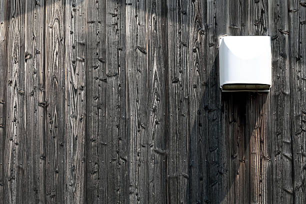 istock Wooden wall with air vent 513272315