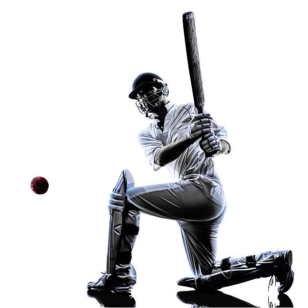 istock Cricket player  batsman silhouette 513272775